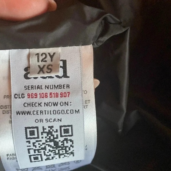 ADD Down puffer girl wool Lana size fitted 10-11 , tags 12Y​​​ - Picture 6 of 6